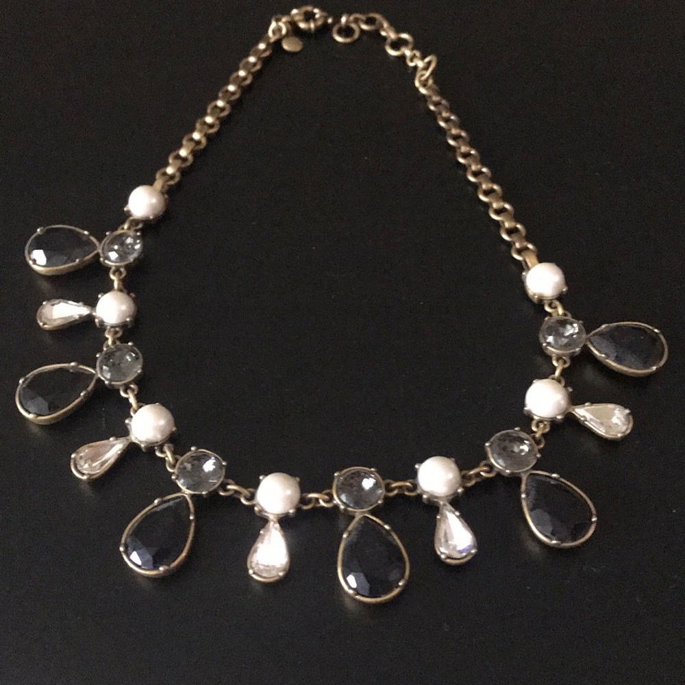 J Crew pearl and bling necklace!!